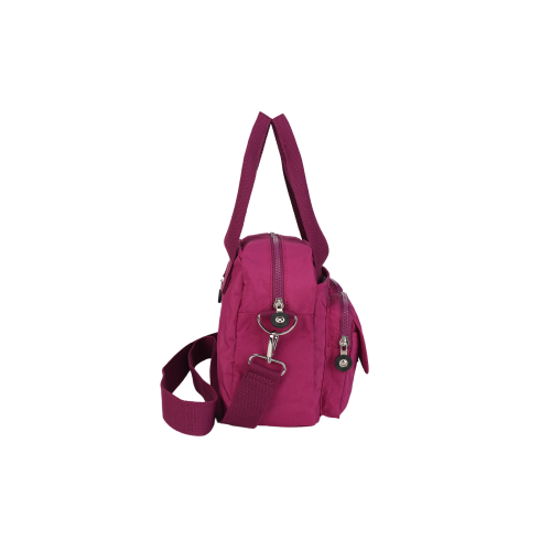 VK5250 Fushia - Women Large Solid Crossbody Bags