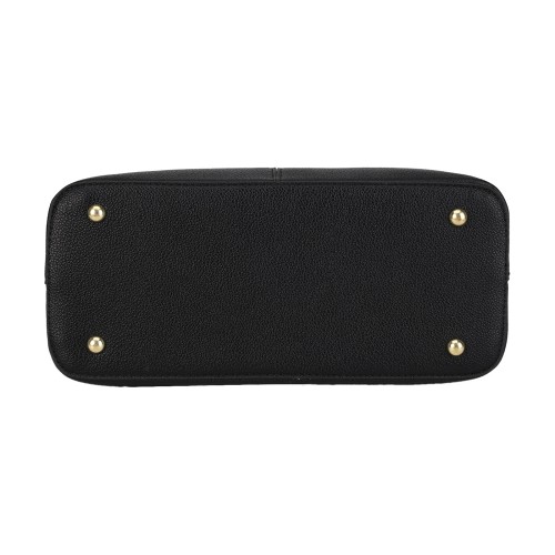CT44933 BLACK Stylish PU Leather Shoulder Bag for Daily Commute