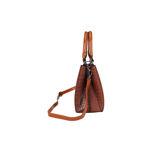 CT44930 YELLOW Vintage-style Medium-sized PU Leather Bag