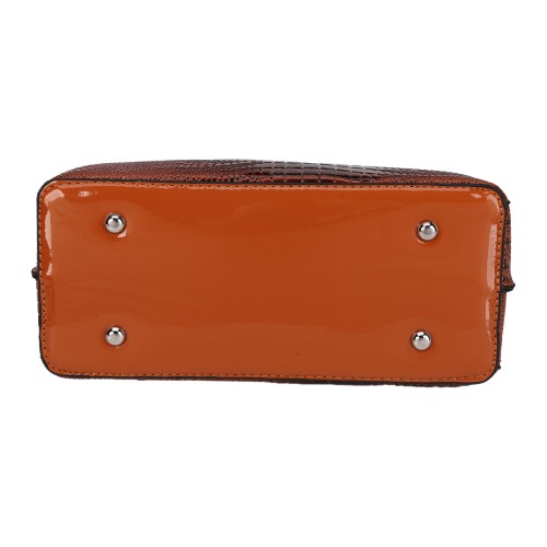 CT44930 YELLOW Vintage-style Medium-sized PU Leather Bag