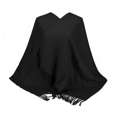 SF3803-Black Solid Color Warm Cashmere Scarf SF3803-Black Solid Color Warm Cashmere Scarf