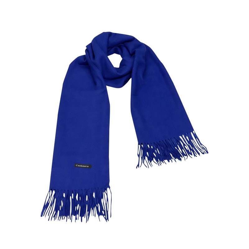 SF3803 Blue (silver grey) Solid Color Warm Cashmere Scarf