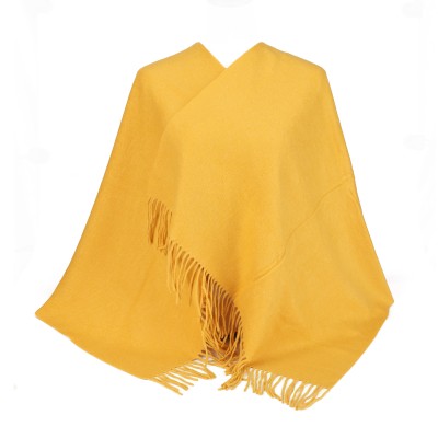 SF3803 Yellow Solid Color Warm Cashmere Scarf