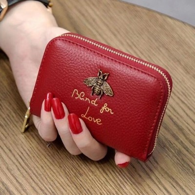 LB02850 BIG RED Bee-themed PU Leather Cardholder LB02850 BIG RED Bee-themed PU Leather Cardholder