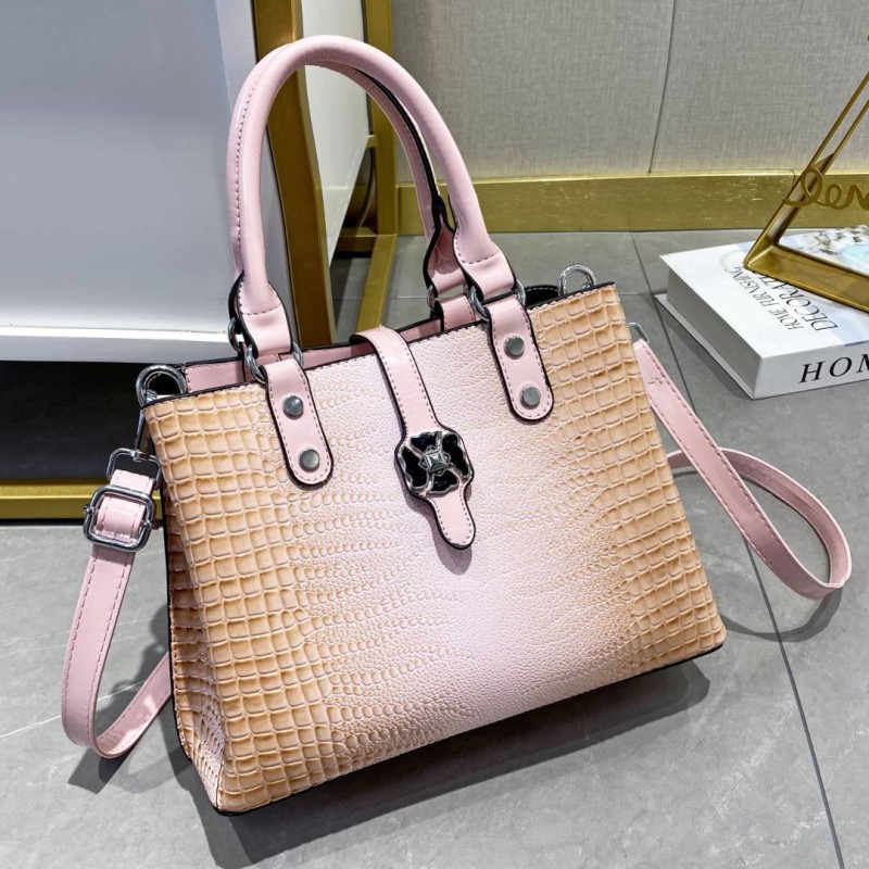 CT44930 PINK Vintage-style Medium-sized PU Leather Bag