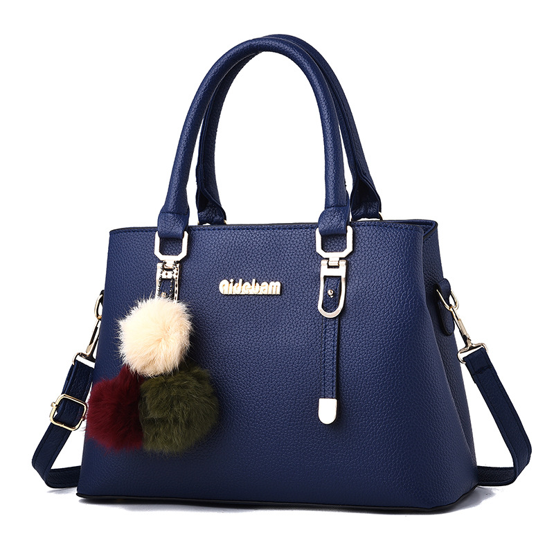 CT44935 BLUE Urban Chic PU Leather Crossbody Bag