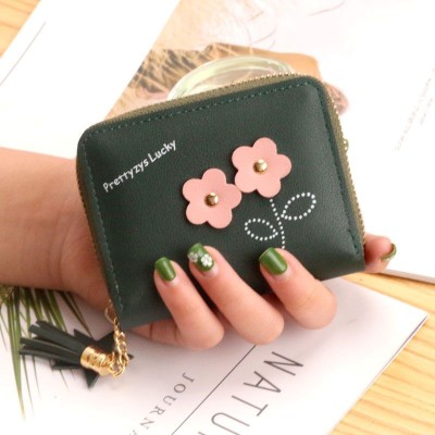 LB02844-GREEN Women's Fringed PU Leather Wallet LB02844-GREEN Women's Fringed PU Leather Wallet