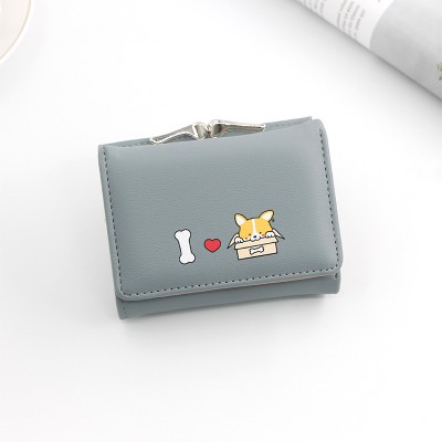 LB02852-BLUE Women's Elegant PU Leather 2-Fold Wallet LB02852-BLUE Women's Elegant PU Leather 2-Fold Wallet