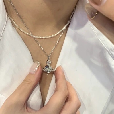 NL0032 ROSE GOLD Saturn Pendant Necklace - Sweet and Cool Fusion NL0032 ROSE GOLD Saturn Pendant Necklace - Sweet and Cool Fusion