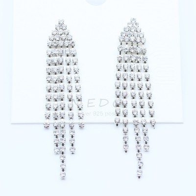 ER0005 Silver Tassel Geometric Earrings - Sweet Elegance in Various Styles ER0005 Silver Tassel Geometric Earrings - Sweet Elegance in Various Styles