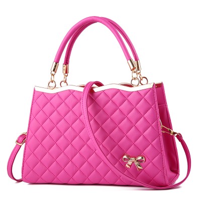 CT44943 FUSHIA Urban Chic Butterfly Bow PU Leather Tote Bag CT44943 FUSHIA Urban Chic Butterfly Bow PU Leather Tote Bag