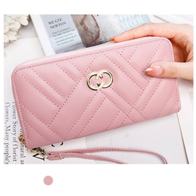 LB02837-PINK Urban Minimalist PU Leather Tri-Fold Wallet LB02837-PINK Urban Minimalist PU Leather Tri-Fold Wallet