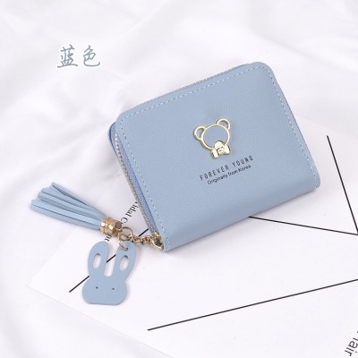 LB02832-BLUE Urban Minimalist Double Fold PU Leather Wallet LB02832-BLUE Urban Minimalist Double Fold PU Leather Wallet