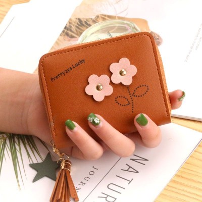 LB02844-BROWN Women's Fringed PU Leather Wallet LB02844-BROWN Women's Fringed PU Leather Wallet