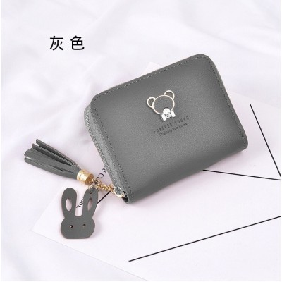 LB02832-GREY Urban Minimalist Double Fold PU Leather Wallet LB02832-GREY Urban Minimalist Double Fold PU Leather Wallet