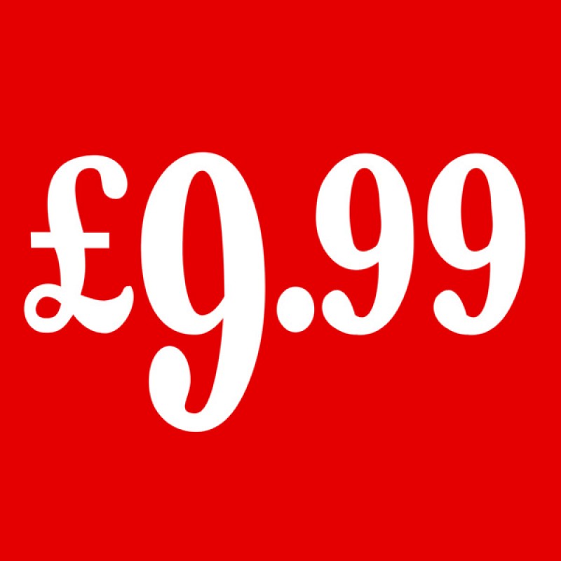 PS23 Red - ￡9.99 Cardboard Shop Sign