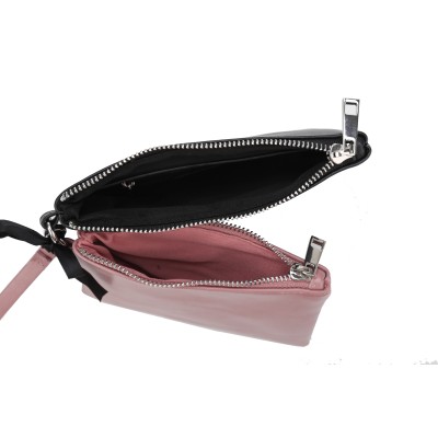 CB2003S BLACK&PINK - Simple Solid Color Set Bag