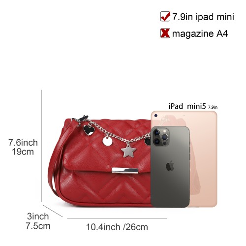 CTY32489 Red - Crossbodybag