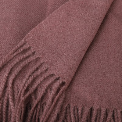 SF1609-ROSE Solid Color Warm Cashmere Scarf SF1609-ROSE Solid Color Warm Cashmere Scarf