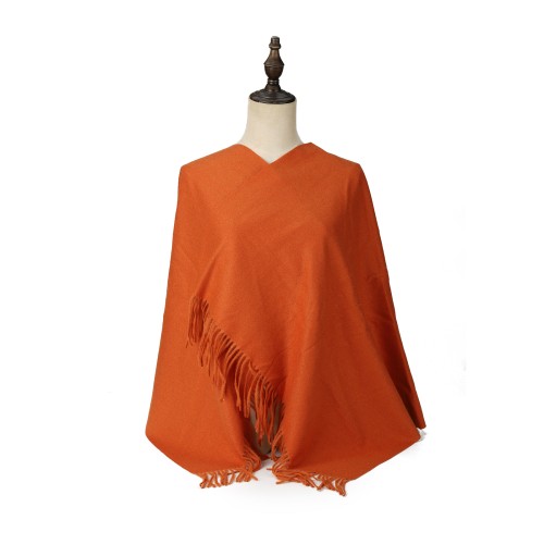 SF1609-ORANGE Solid Color Warm Cashmere Scarf SF1609-ORANGE Solid Color Warm Cashmere Scarf