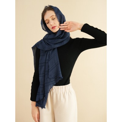 SF1252-NAV New Fashion Style Scarf For Autumn & Winter