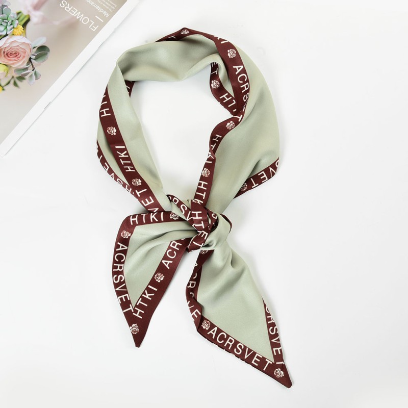 SF1275-LIGHTGREEN Attractive Fashion Style Scarf Letter Decorated