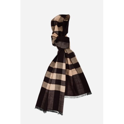 SF1307-BRN Checkered 2020 Autumn & Winter Newest Style Men's scarves