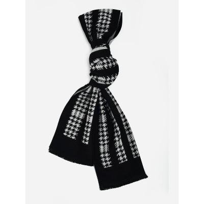 SF1308-BLK Fashion Pattern Design Men's scarves