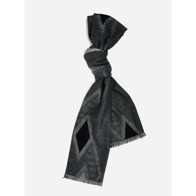 SF1310-GRY Diamond Check Fashison Men's scarves