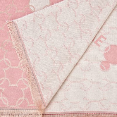 SF1503-PINK Cashmere Scarf With Mickey Print