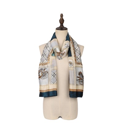 SF1511-GREEN Classic British Carriage Pattern Scarf