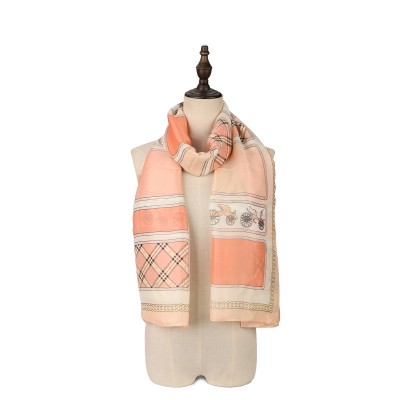 SF1511-ORANGE Classic British Carriage Pattern Scarf
