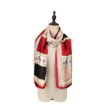 SF1511-RED Classic British Carriage Pattern Scarf