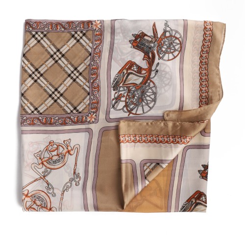 SF1511-YELLOW Classic British Carriage Pattern Scarf