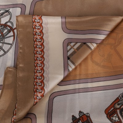 SF1511-YELLOW Classic British Carriage Pattern Scarf