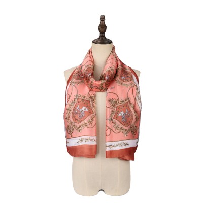 SF1513-PINK Scarf With A Rattan Pattern