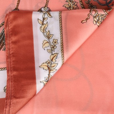 SF1513-PINK Scarf With A Rattan Pattern
