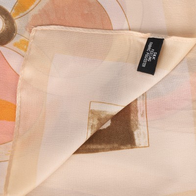 SF1531-WHITE Ring Pattern Scarf