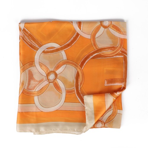 SF1531-YELLOW Ring Pattern Scarf