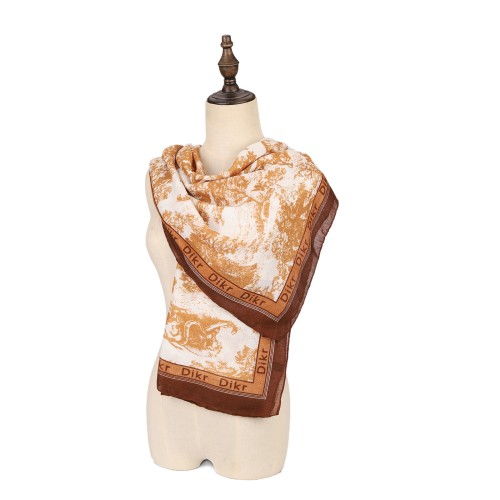 SF1561-YELLOW Hunting Pattern Scarf