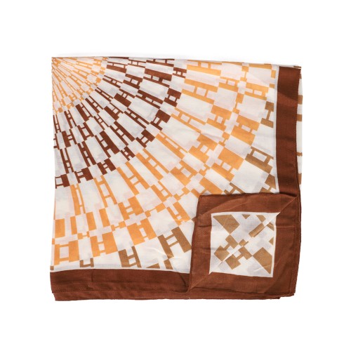 SF1562-KHAKI Scarf With Radial Pattern