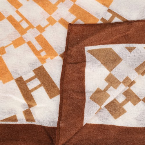 SF1562-KHAKI Scarf With Radial Pattern