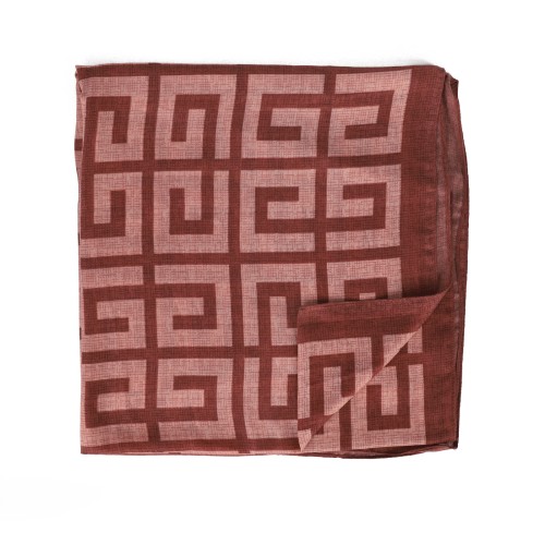 SF1565-RED Alphabet Print Scarf