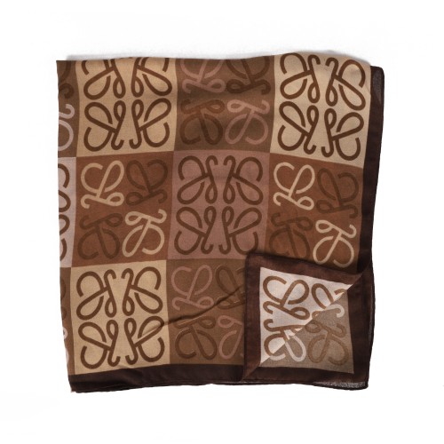 SF1570-BROWN Mysterious Line Pattern Scarf