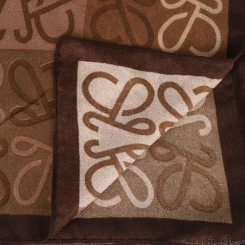 SF1570-BROWN Mysterious Line Pattern Scarf