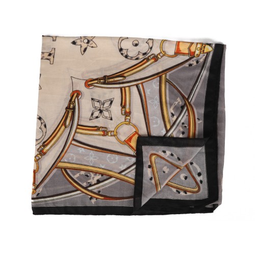 SF1572-GREY Classic Luxury Style Scarf