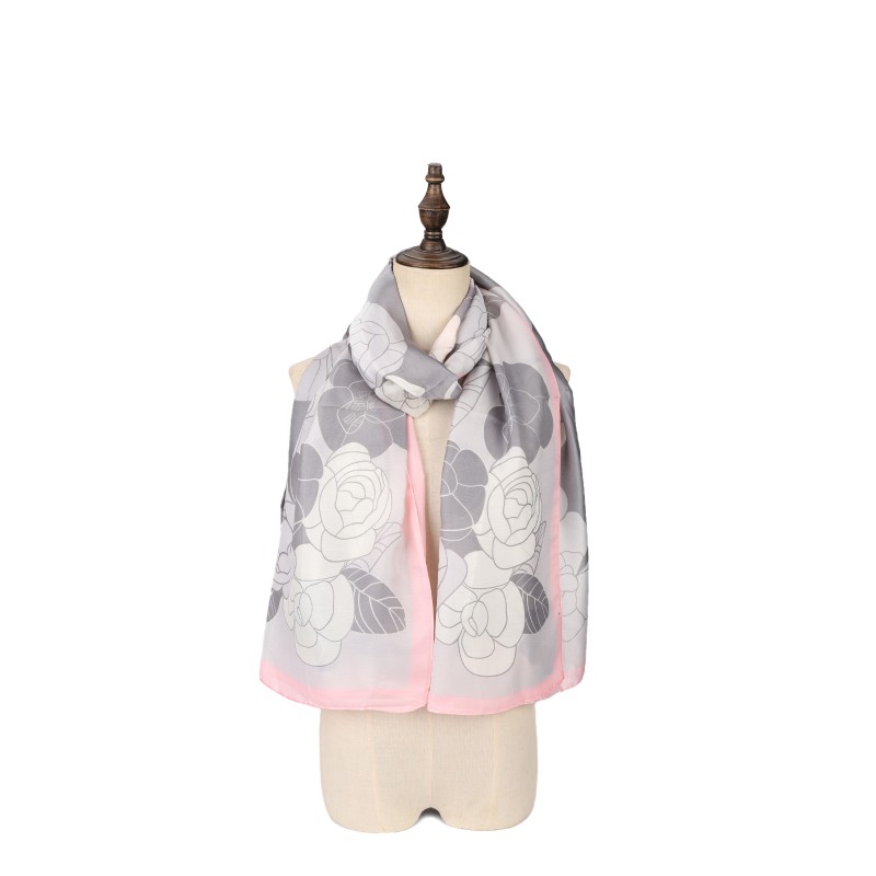 SF1582-PINK Simple Style Scarf