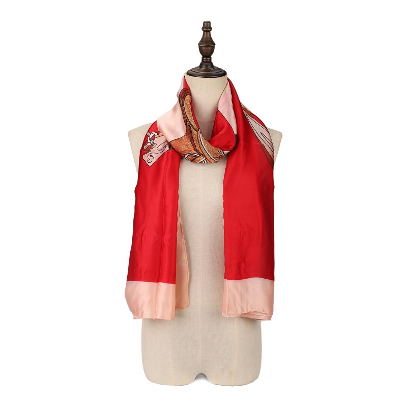 SF1583-RED Simple Style Scarf