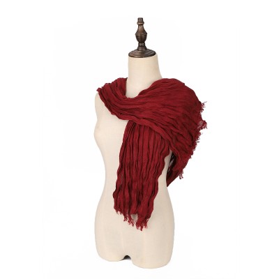 SF1622-RED Luxury Pashmina Scarf