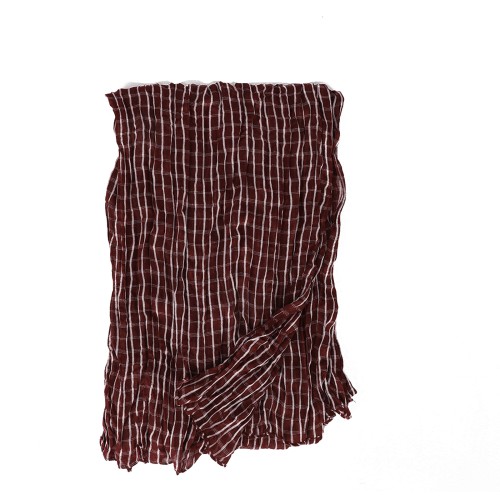 SF1623-RED Slim Line Silklike Scarf